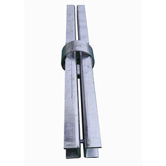 Rohrclip Maxi - Rohrverbinder mit Stahlmittelring, für Pfosten ø 60 mm, L 460 mm