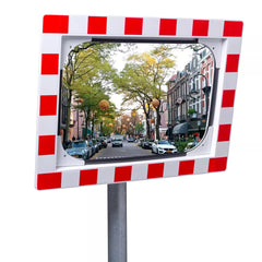 Verkehrsspiegel aus Acryl, 400 x 600 mm, mit Kunststoffrahmen